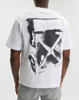 Off - White T-Shirt 3d Arrow Spray White