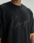 Kenzo T-Shirt Signature Embroidery Black