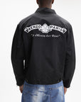 Kenzo Jacket White Paris Logo Black