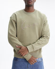 Kenzo Sweater Signature Embroidery Khaki