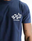 Kenzo T-Shirt Sounds Embroidered Blue/Black