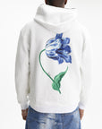 Kenzo Hoodie Blue Tulip Zip Up Black