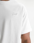 Kenzo T-Shirt Signature Embroidery Off White