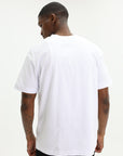 Purple T-Shirt Textured Jersey Ss Tee White