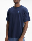 Kenzo T-Shirt Tulip Embroidery Blue/Black
