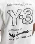 Y-3 T-Shirt Merch SS Cloud White