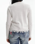 Kenzo Cardigan Loose Threads End Grey