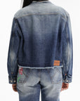 Kenzo Jacket Blue Denim Medium Stone