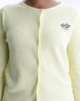 Kenzo Cardigan Loose Threads End Yellow