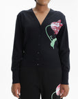 Kenzo Cardigan Rws Signiture Merino Black