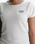 Kenzo T-Shirt Black Embroidered Grey
