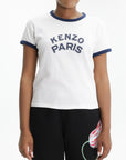 Kenzo T-Shirt Paris Emblem Off White