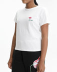 Kenzo T-Shirt Tulip Emroidered Off White