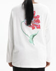 Kenzo T-Shirt Gots Tulip Ls Off White