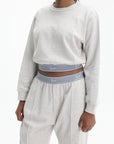 Kenzo Sweater Blue Signature Band Medium Wash