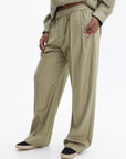 Kenzo Pants Loose Fit Khaki