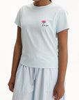 Kenzo T-Shirt Tulip Emroidered Light Blue