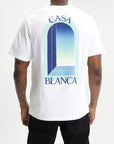 Casablanca Classic T-Shirt Gradient Arch White
