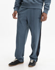 Kenzo Track Pants Black Stripe Blue