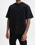 Casablanca Applique Monogram Oversized T-Shirt Black
