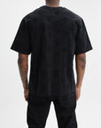 Casablanca Applique Monogram Oversized T-Shirt Black