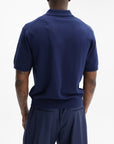 Kenzo T-Shirt Knitted White Tulip Blue/Black