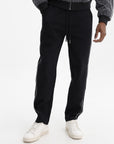 Iceberg Pants White Stripe Leg Black