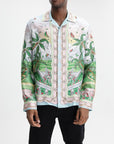Casablanca Cuban Collar Ls Shirt White