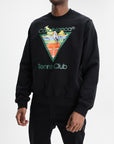 Casablanca Classic Sweatshirt Tennis Club Triangle Black