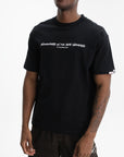 Aape Slogan Tee Black
