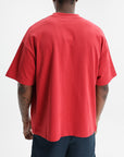 Casablanca Reflective Logo Oversized T-Shirt Red