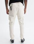 Capone Cargo Sweatpants Double Sided Pockets Beige