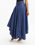 Givenchy Skirts Denim Ruffle Blue