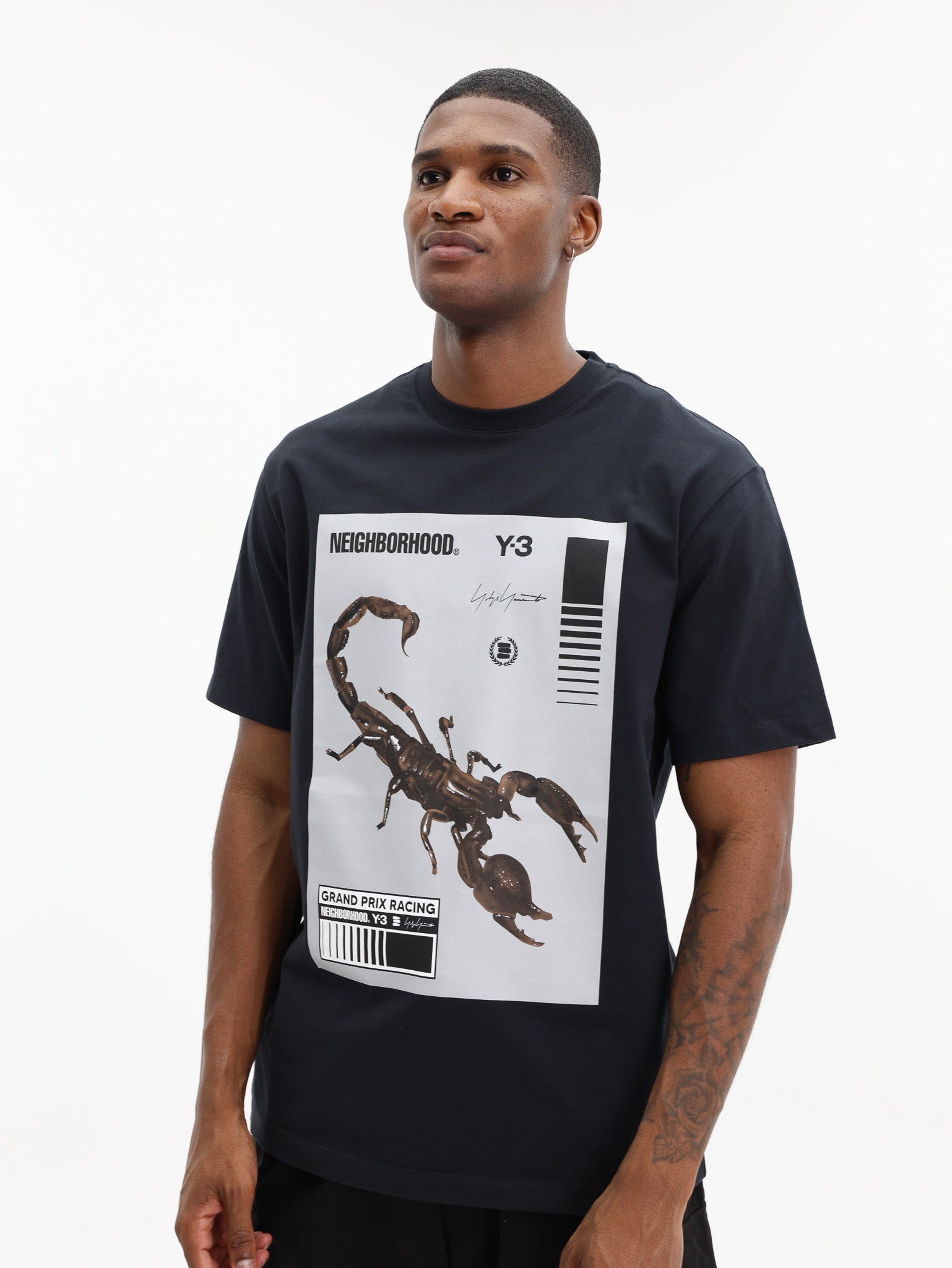 nobu3545  Y-3 T-Shirt NBHD GFX Scorpion Black - AL Capone Premium