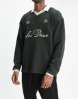 Les Deux Jersey Waffle Ls Football Rosin Green