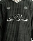 Les Deux Jersey Waffle Ls Football Rosin Green