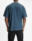 Les Deux Shirt Check Aop Mesh Mediterranean Green