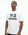 Y-3 T-Shirt NBHD Logo Cloud White
