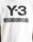 Y-3 T-Shirt NBHD Logo Cloud White