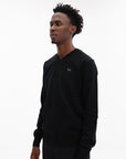 Comme Des Garcons Sweater V Neck Black Rhinestone Black