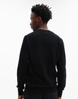 Comme Des Garcons Sweater V Neck Black Rhinestone Black