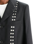 Comme Des Garcons Jacket Studded Blazer Black