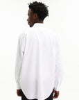Comme Des Garcons Shirt Play Red Emblem Button Up White