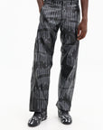 Comme Des Garcons Pants Side Full Zipped Button Black-Grey