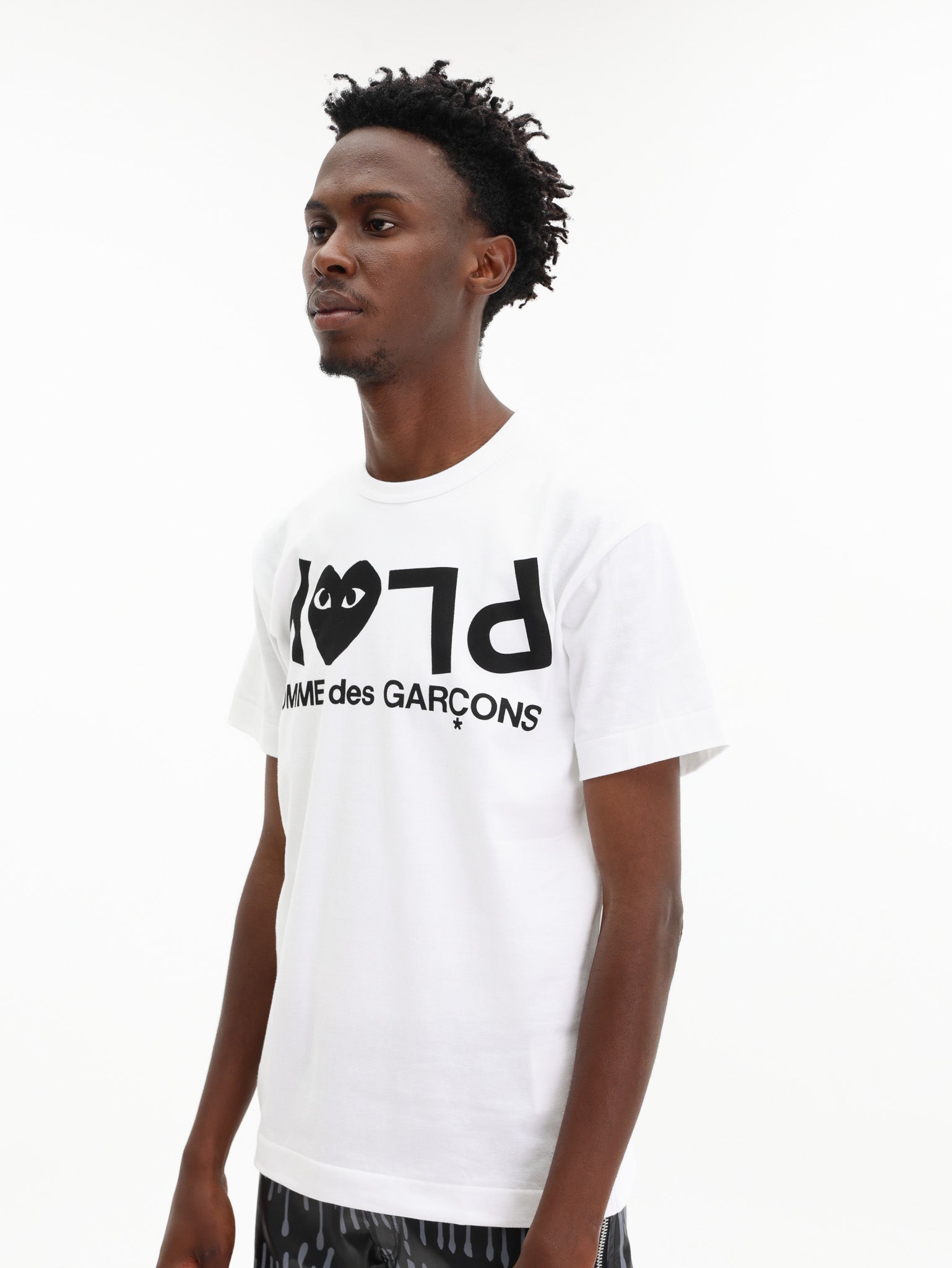 PLAY COMME des GARÇONS 半袖Tシャツ M Comme Des Garcons T-Shirt Play Logo Print White - AL Capone Premium