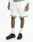 Drole Shorts Pique Brode Off White