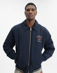 Drole Jacket Bomber Slogan Rose Navy