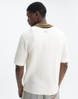 Drole Golfer Maille Ajoure D Miroir Off White
