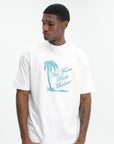 Drole T-Shirt Slogan Palmiers Off White