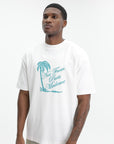 Drole T-Shirt Slogan Palmiers Off White
